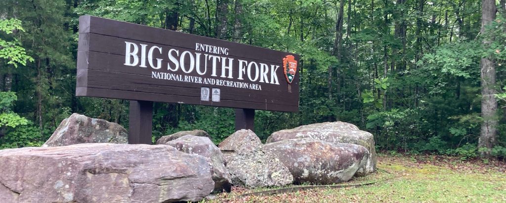 Entering Big South Fork River and Recreation Area External sign