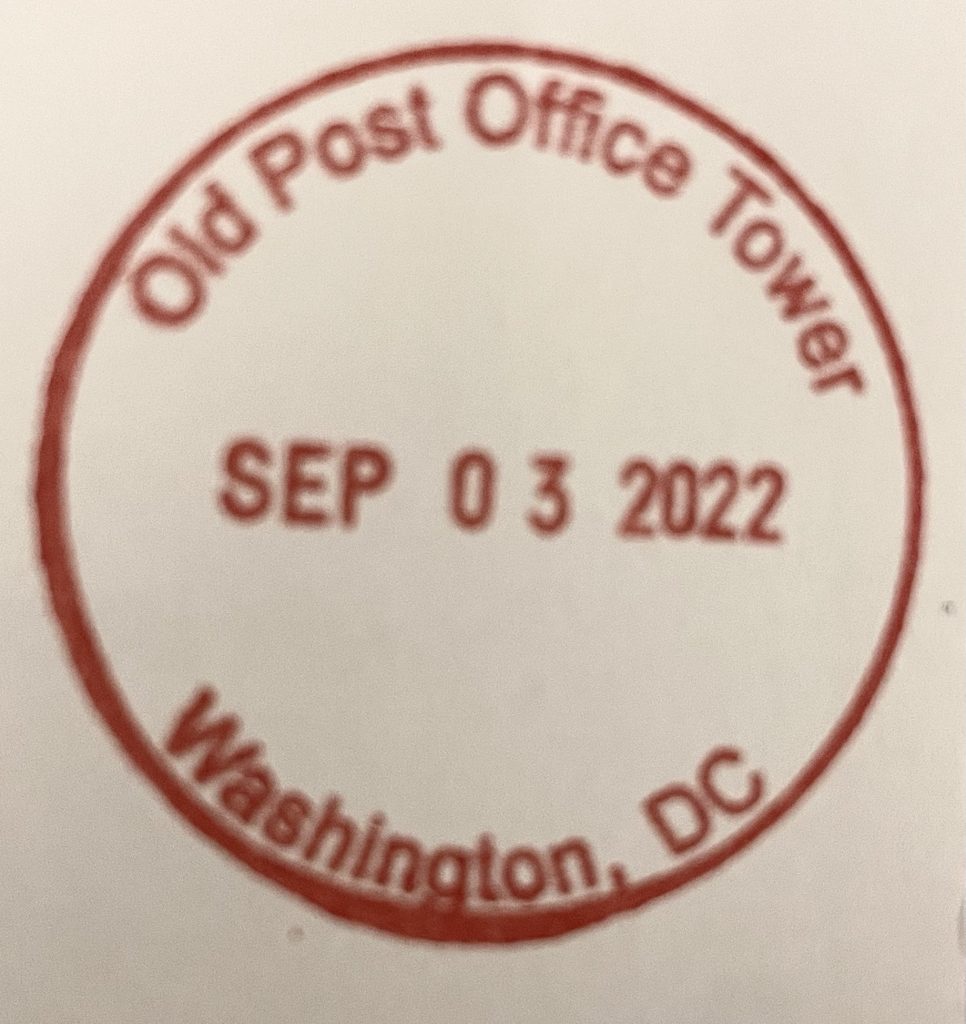 Old post Office tower Stamp