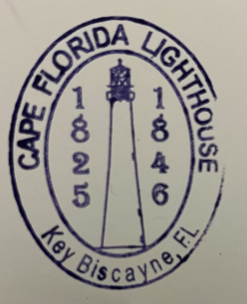 Stamp for Cape Florida Lighthouse Key Biscayne Fl 1825 1846