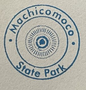 Ink stamp of Machicomoco State Park