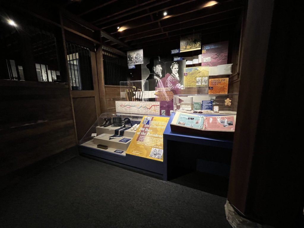 garfield museum campaign memorabilia display