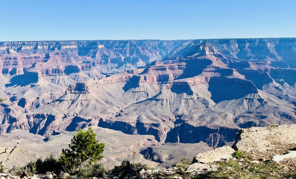 grand canyon south rim panoramic view from mule ride trail
